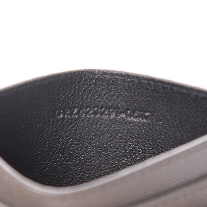 Saint Laurent Grain De Poudre Matelasse Chevron Monogram Credit Card Case Dark Anthracite 7 of 9