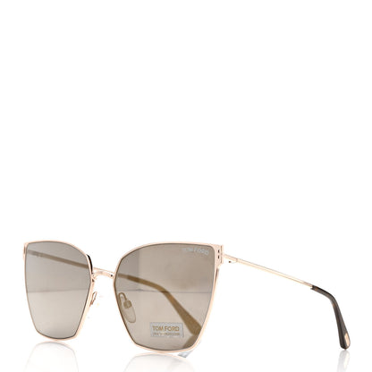 Tom Ford Helena Sunglasses TF653 Gold Tortoise 1 of 8