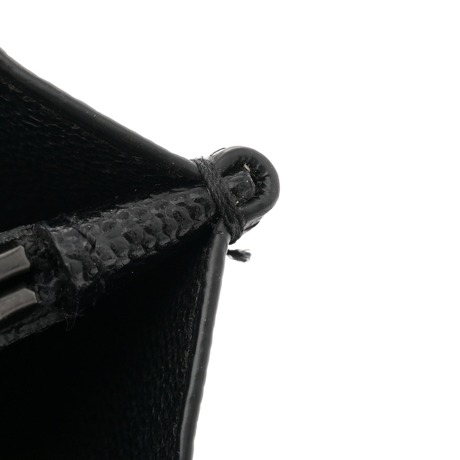 Saint Laurent Grain De Poudre Matelasse Chevron Monogram Monochrome Chain Wallet Black 11 of 11