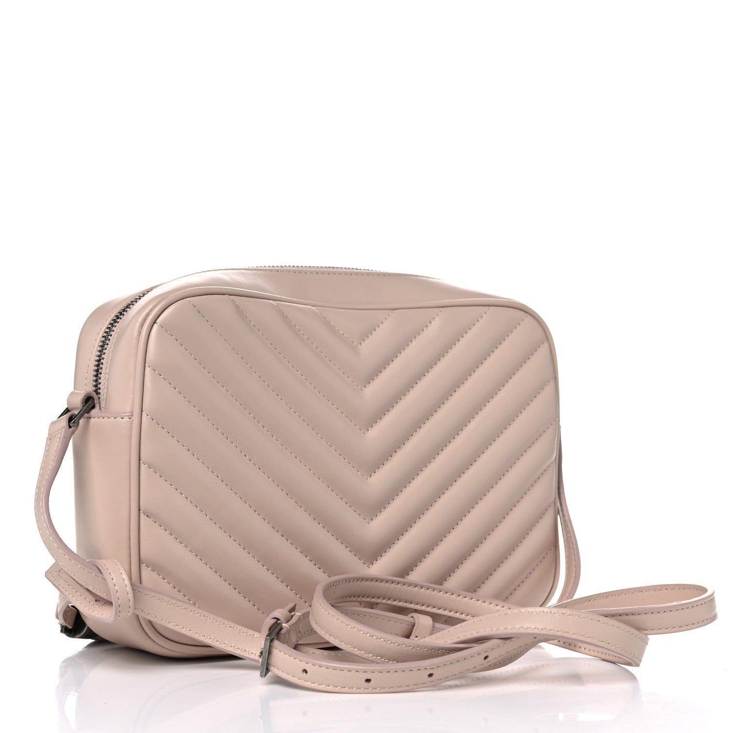 Saint Laurent Calfskin Matelasse Monogram Lou Camera Bag Nude Powder 3 of 10
