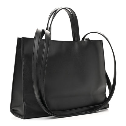 Telfar Vegan Leather Medium Shopping Bag Black 3 of 14