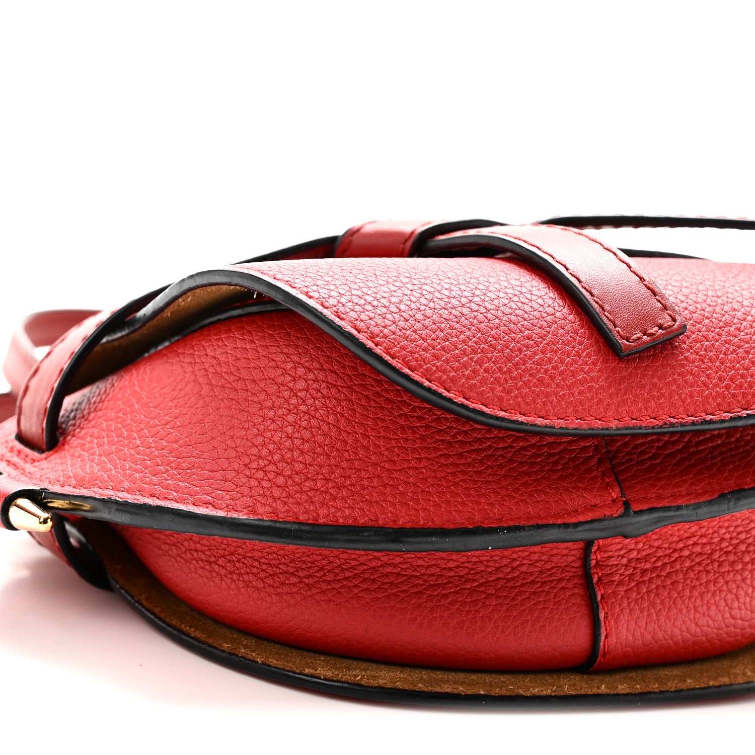Loewe Grained Calfskin Mini Gate Crossbody Bag Scarlet Burnt Red 8 of 9