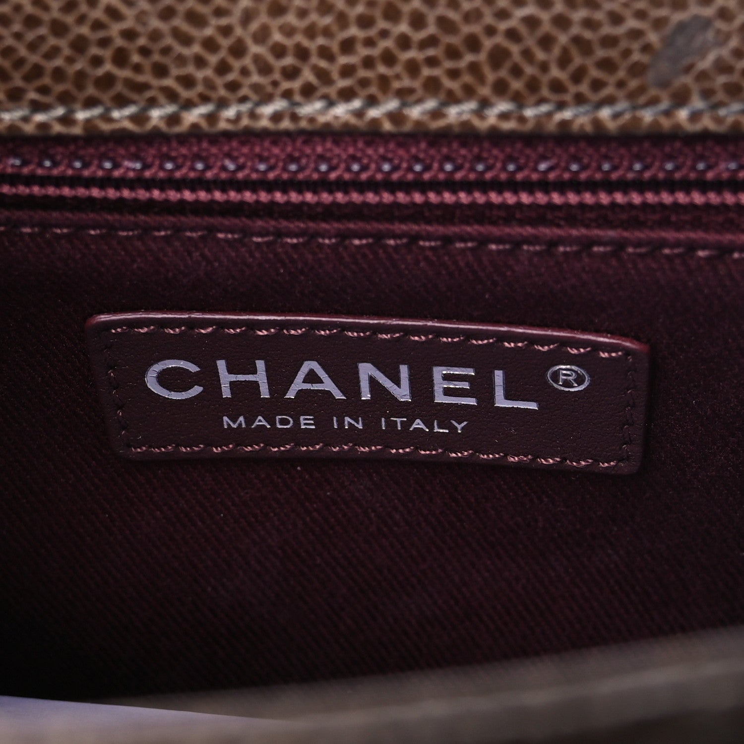 Chanel Crumpled Grained Calfskin Medium CC Crave Flap Brown 6 of 9