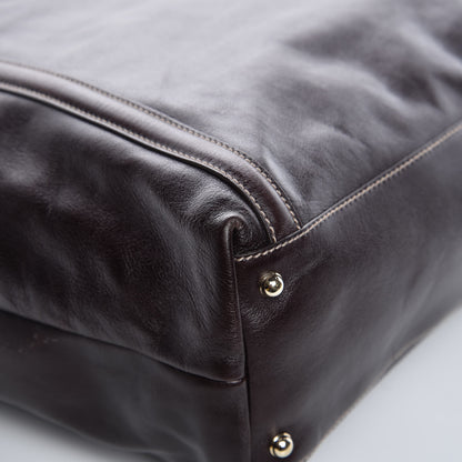 Gucci Calfskin Large Britt Shoulder Bag Dark Brown 8 of 11