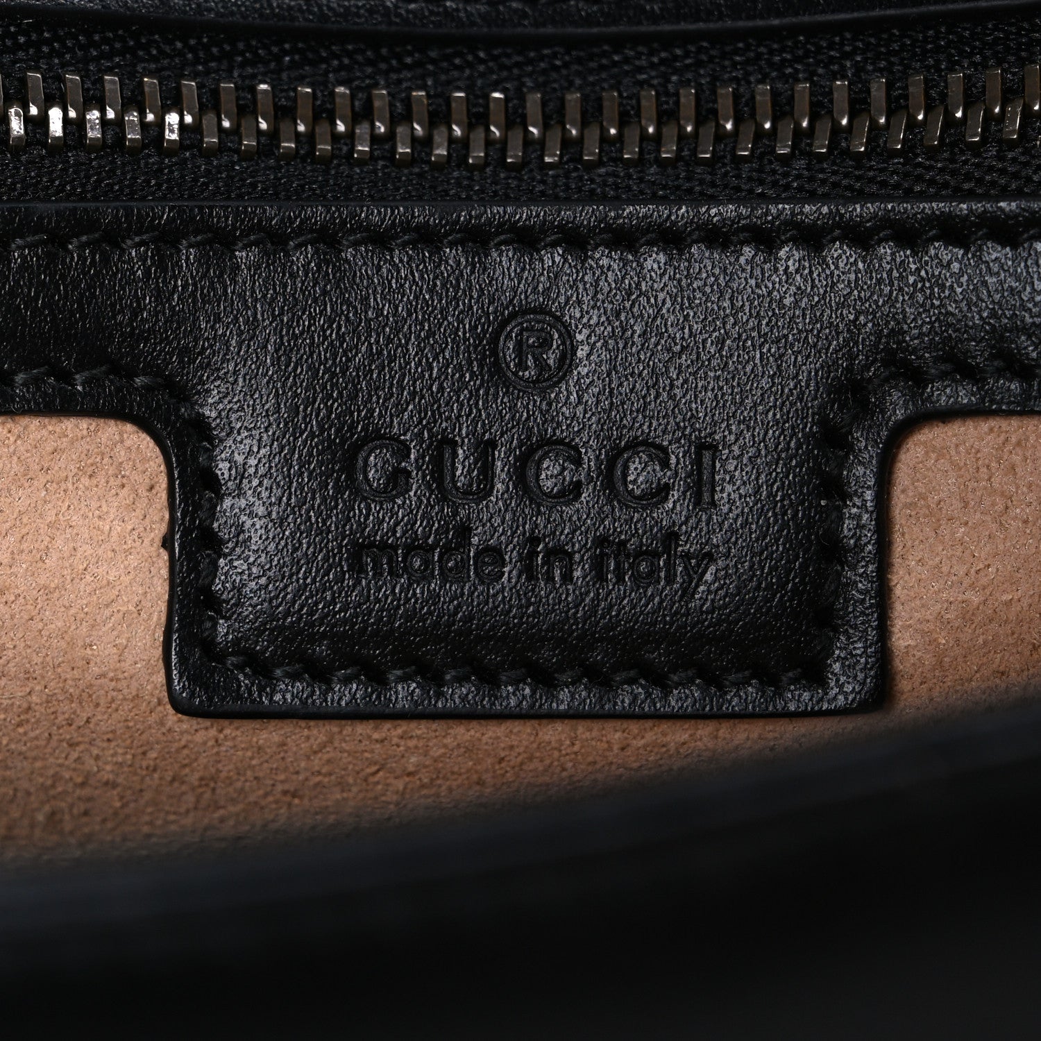 Gucci Calfskin Matelasse Medium GG Marmont Shoulder Bag Black 6 of 10