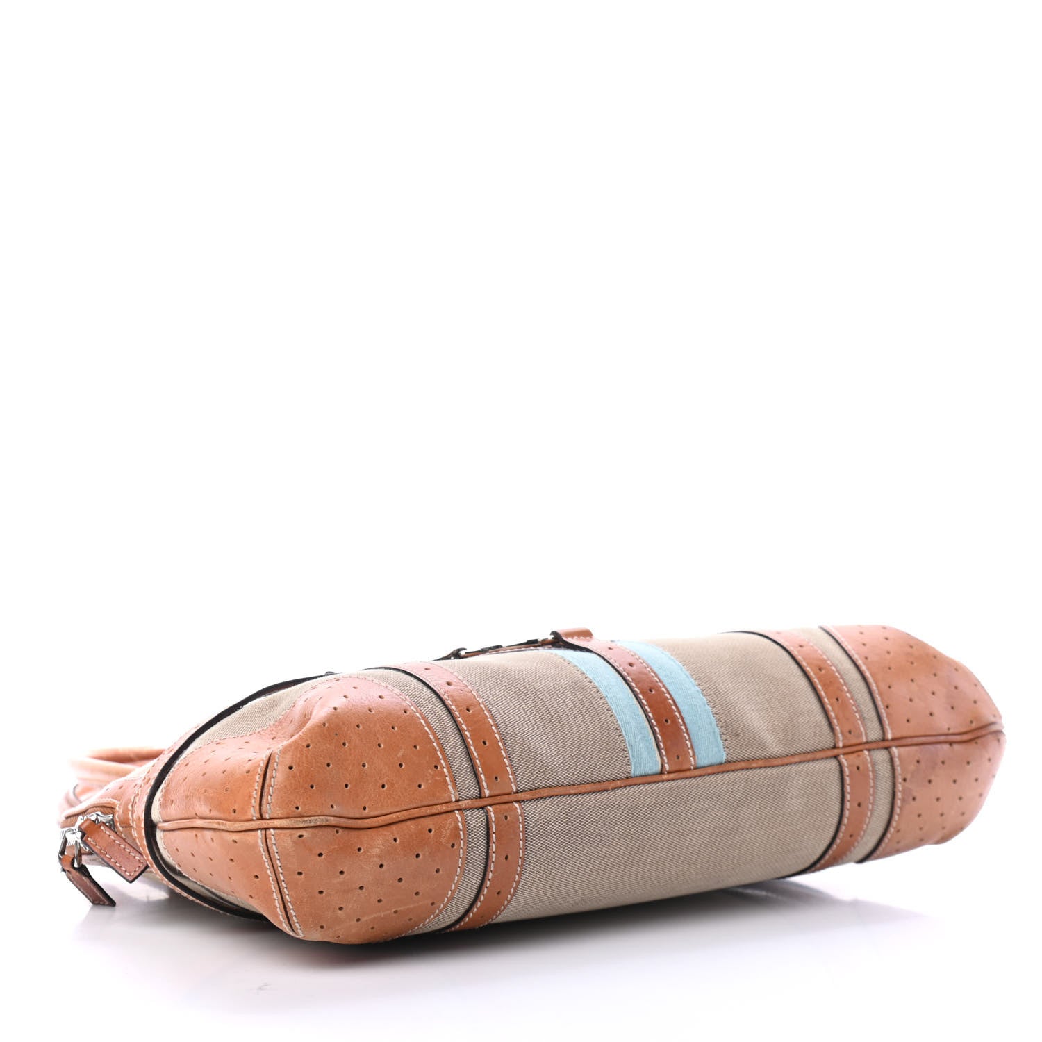 Gucci Canvas Web GG Reins Shoulder Bag Cognac 3 of 4