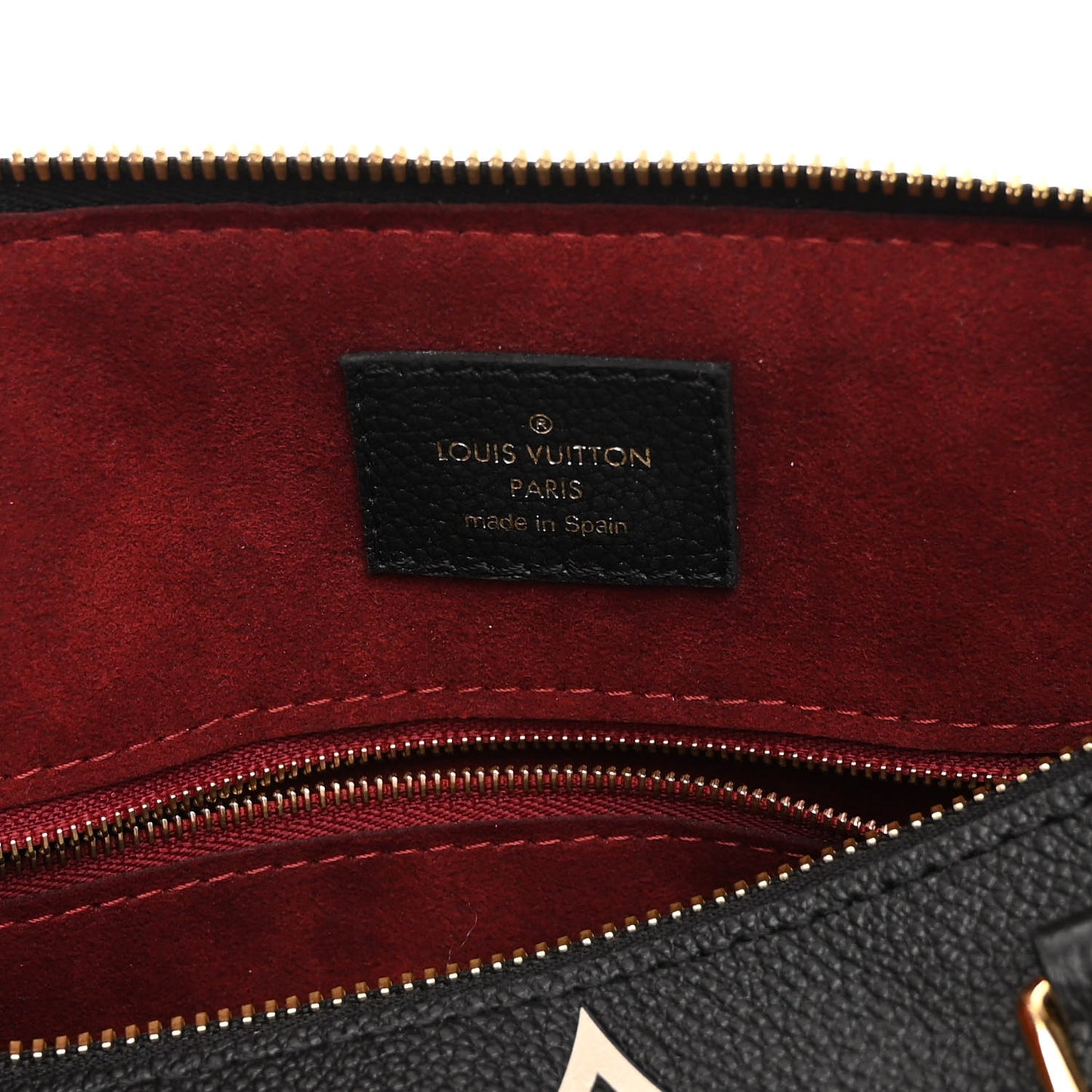 Empreinte Monogram Giant Speedy Bandouliere 25 Black Beige