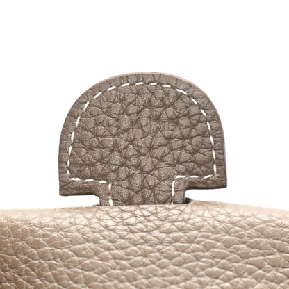 Hermes Taurillon Clemence Evelyne III GM Etoupe 7 of 11