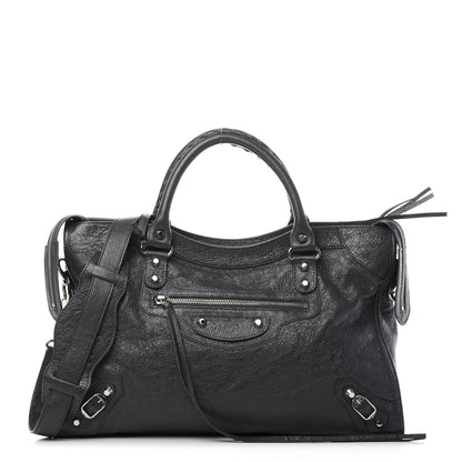 Balenciaga Agneau Classic Silver Hardware City Gris Fossile 3 of 14