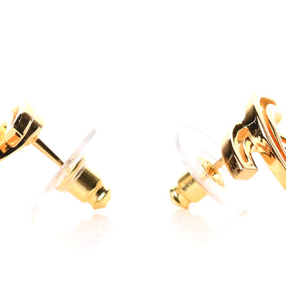 Chanel Metal Obazine CC Earrings Gold 3 of 5