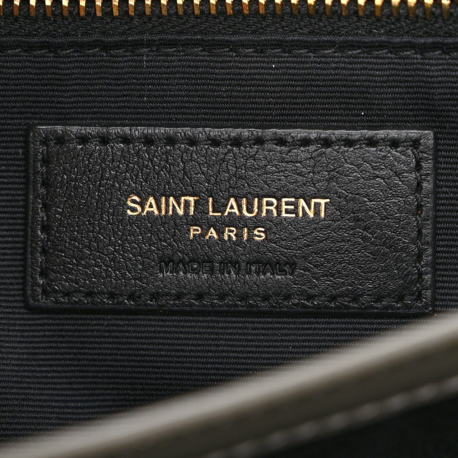 Saint Laurent Calfskin Y Quilted Monogram Toy Loulou Crossbody Bag Grey Kaki 6 of 12