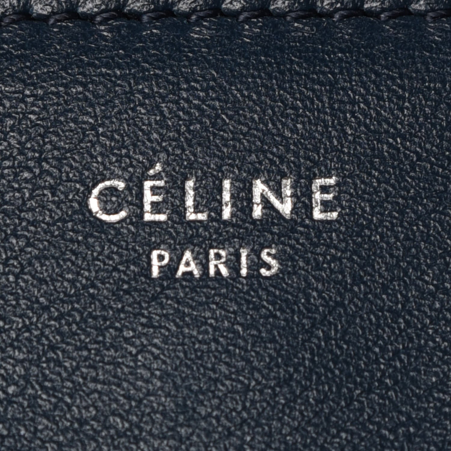 Celine Shiny Smooth Calfskin Medium Frame Shoulder Bag Steel Blue Plum 9 of 11