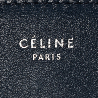 Celine Shiny Smooth Calfskin Medium Frame Shoulder Bag Steel Blue Plum 9 of 11