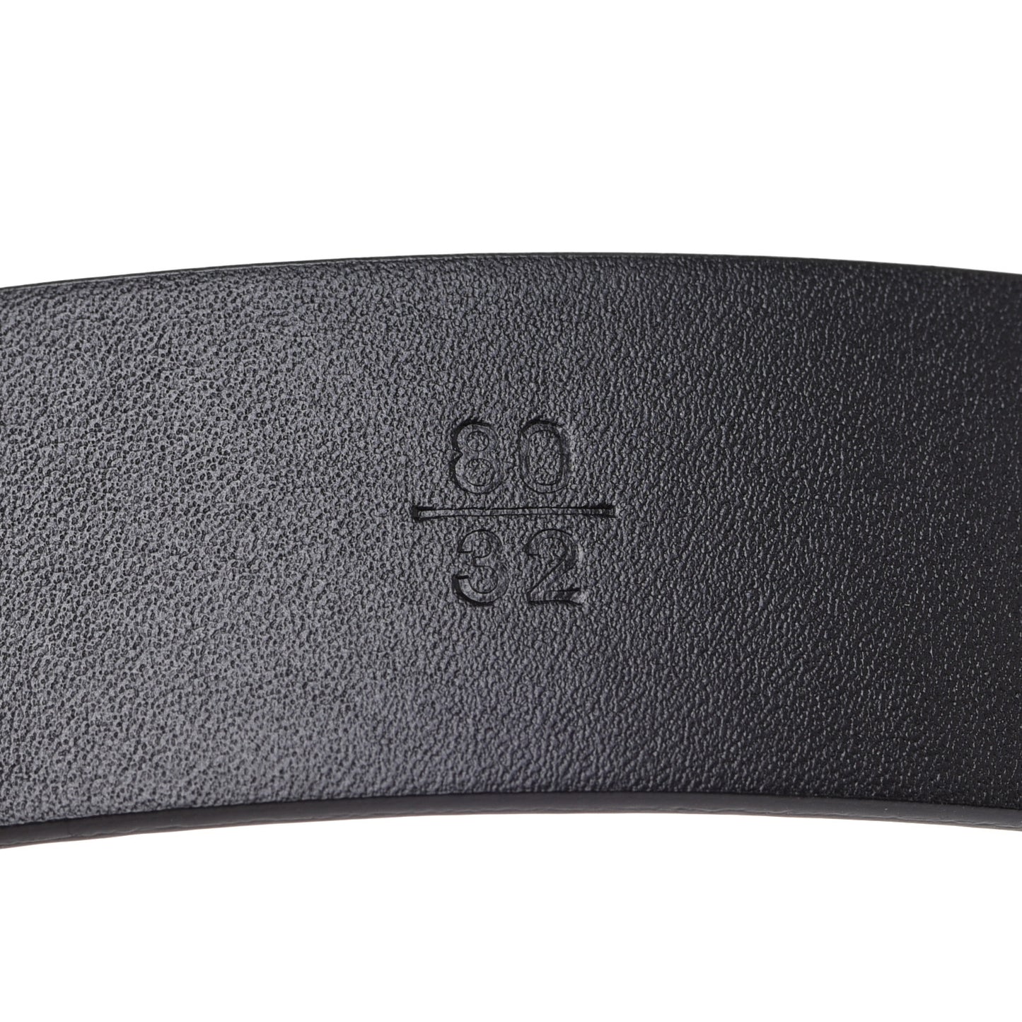 Calfskin Paris Button CC Belt 80 32 Black