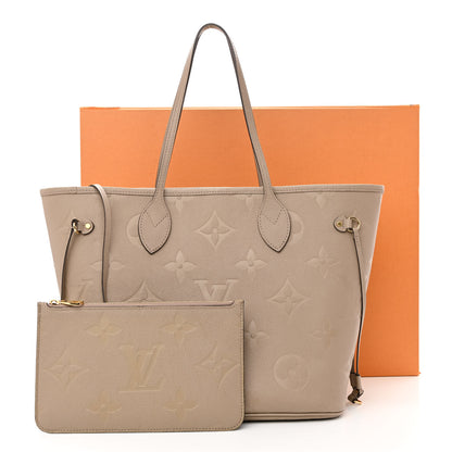 Louis Vuitton Empreinte Monogram Giant Neverfull MM Tourterelle 15 of 15