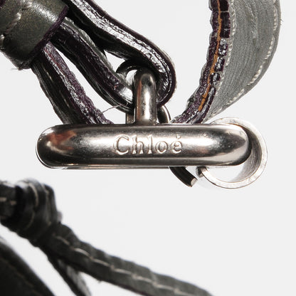 Chloe Leather Large Paddington Shoulder Bag Grey 8 of 11