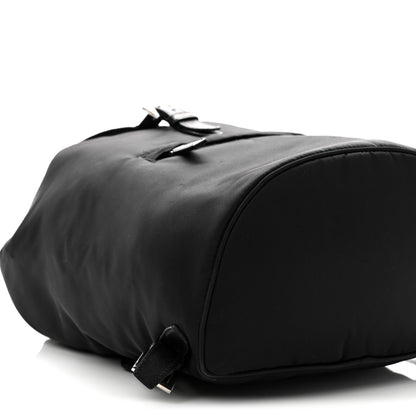 Prada Nylon Vela Saffiano Medium Cinch Backpack Black 9 of 10