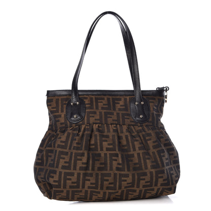 Fendi Zucca Small Chef Shopping Tote Tobacco Moro 1 of 10
