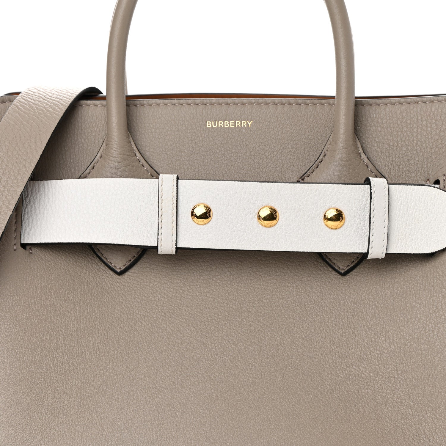 Burberry Soft Grain Calfskin Small Belt Bag Mineral Grey 9 of 16