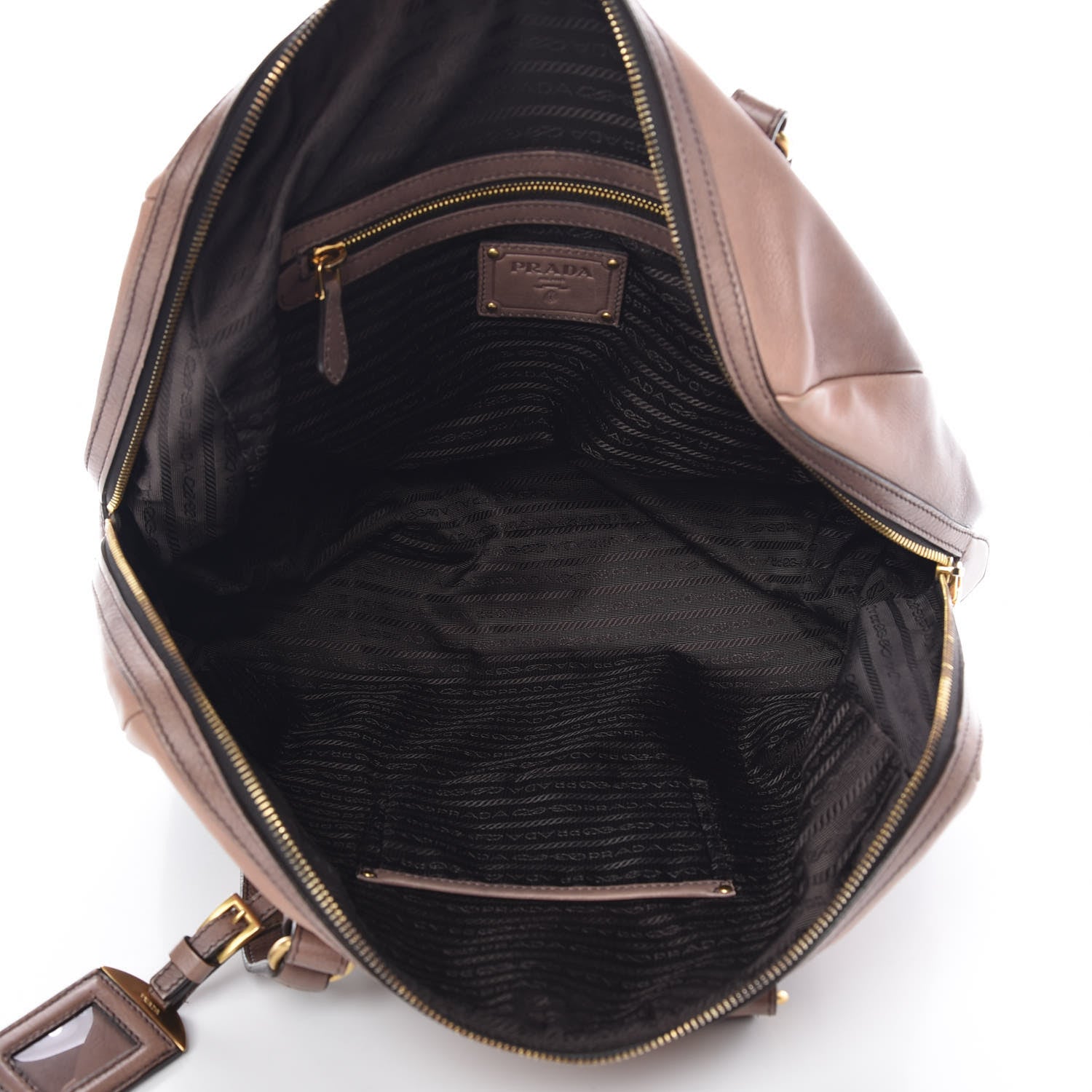 Prada Glace Calf Shoulder Bag Fumo Sfumato 5 of 14