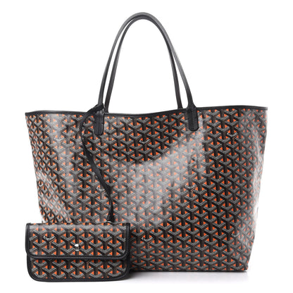 Goyard Goyardine Saint Louis Claire Voie GM Black Orange 1 of 10