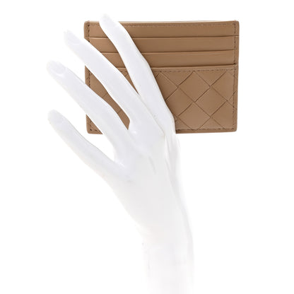 Bottega Veneta Nappa Intrecciato Card Case Camel 3 of 16