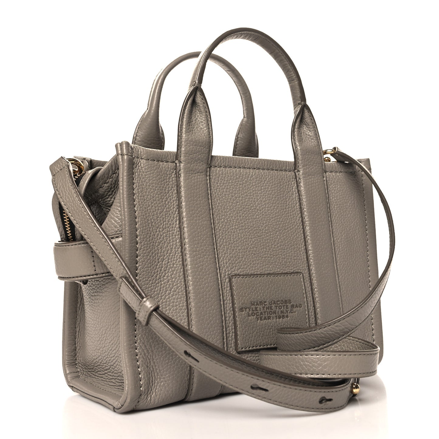 Grained Calfskin Small The Tote Bag Cement