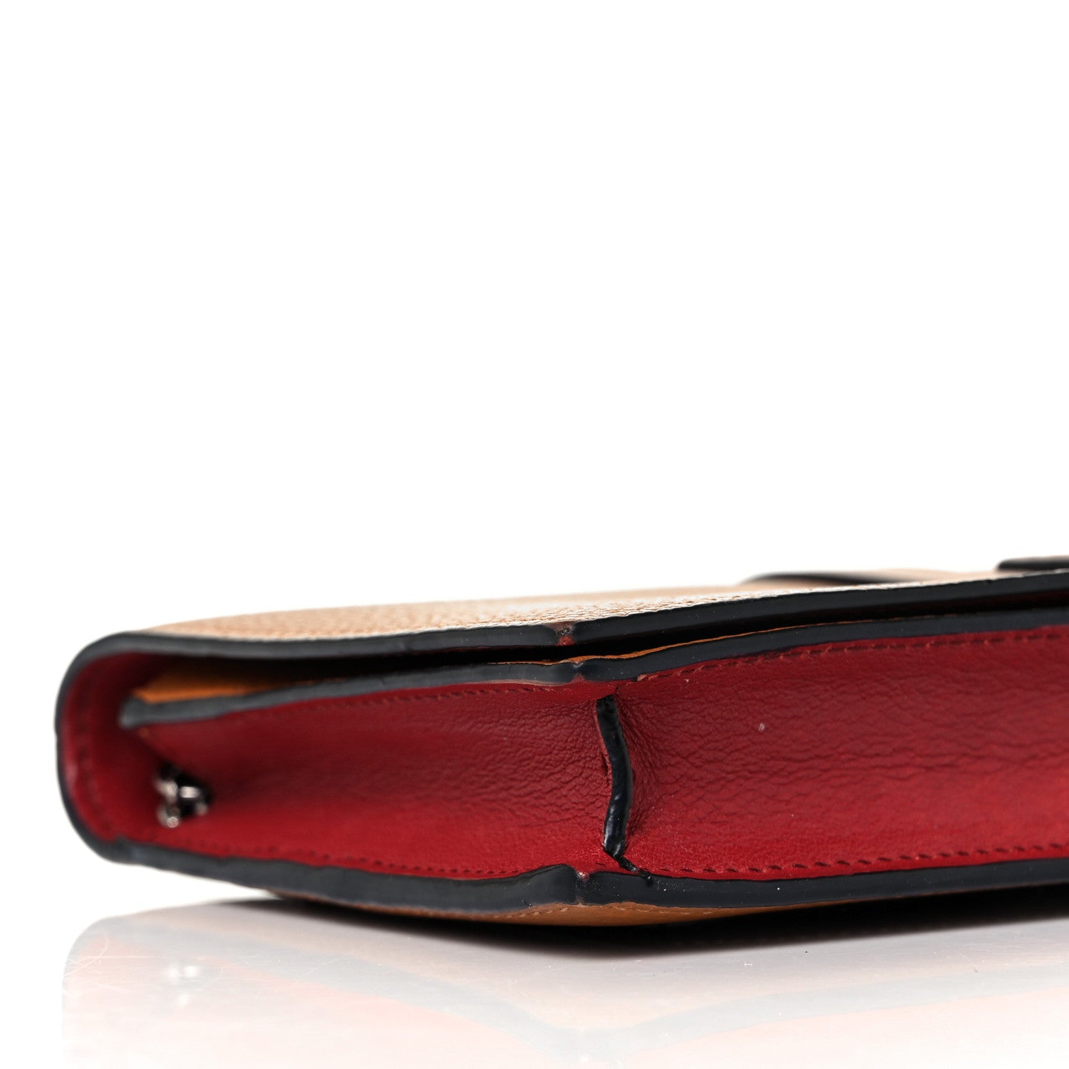 Loewe Grained Calfskin Chain Wallet Caramel Pecan 7 of 8
