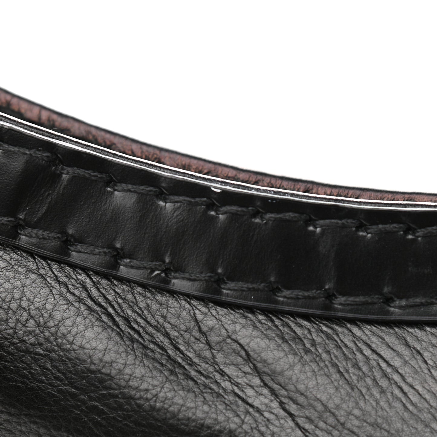 Calfskin Queen Bow Hobo Black