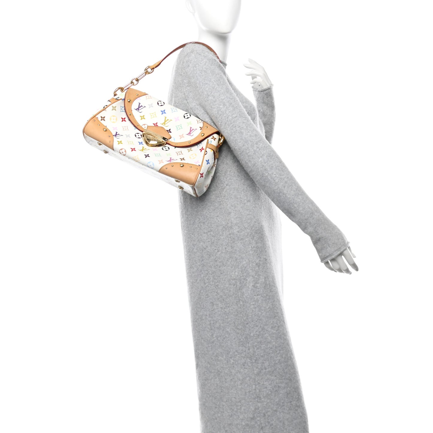 Monogram Multicolor Beverly MM White