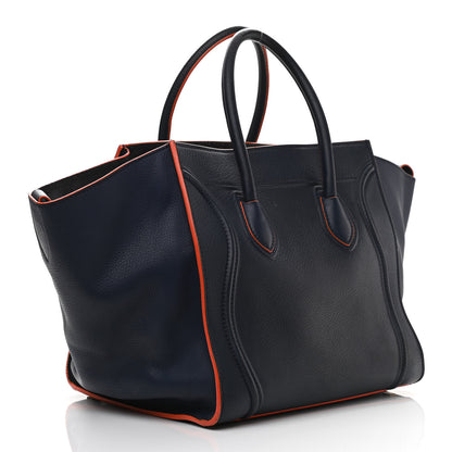 Celine Supple Calfskin Medium Phantom Luggage Midnight 3 of 14