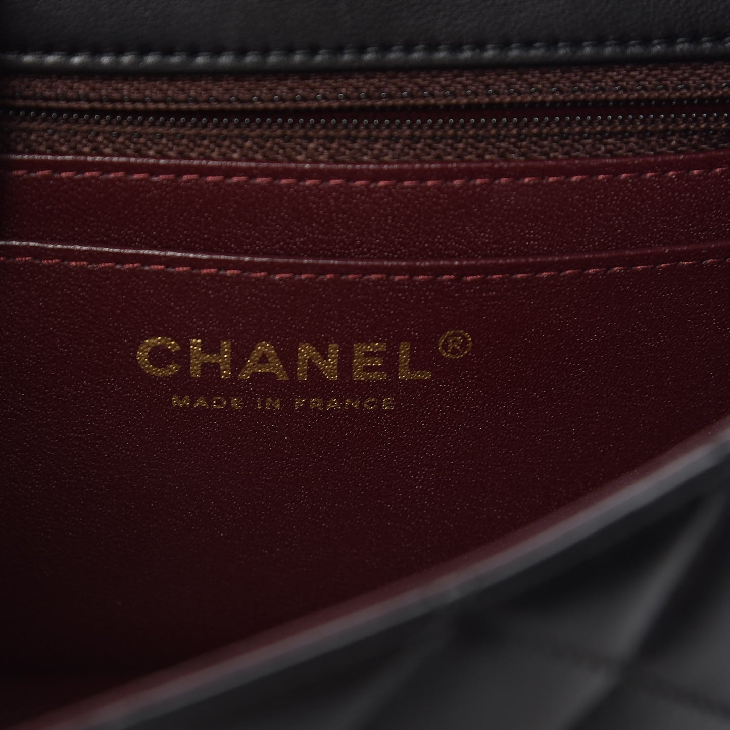 Lambskin Quilted Mini Rectangular Flap Black