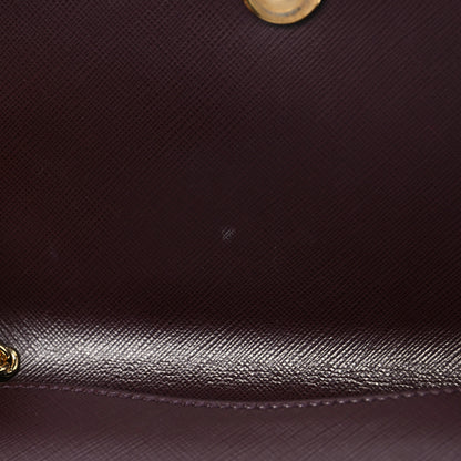Salvatore Ferragamo Calfskin Mini Miss Vara Bow Chain Bag Plum 7 of 8