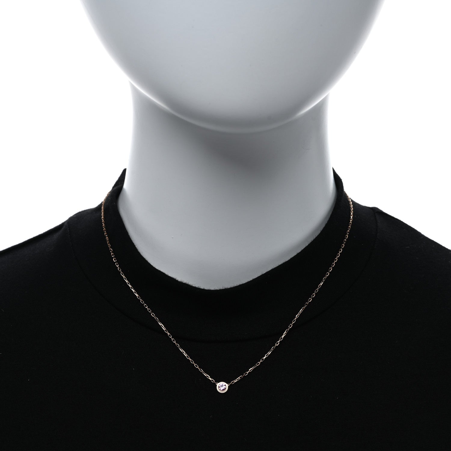Cartier 18K Pink Gold Pink Sapphire D'Amour Pendant Necklace 3 of 5