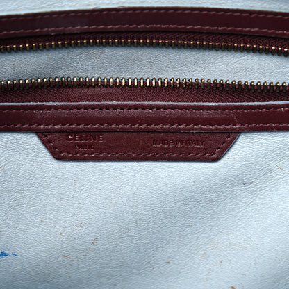 Celine Palmelato Mini Luggage Burgundy Azur Blue 5 of 33