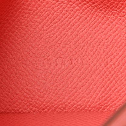 Hermes Epsom Bearn Gusset Wallet Flamingo 7 of 11