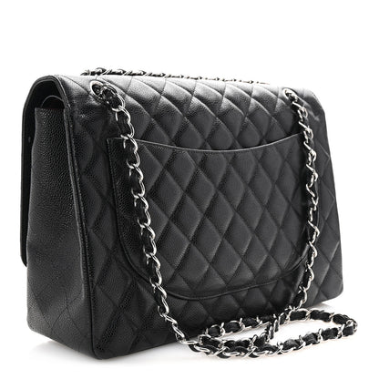Chanel Caviar Quilted Maxi Double Flap Black 3 of 9