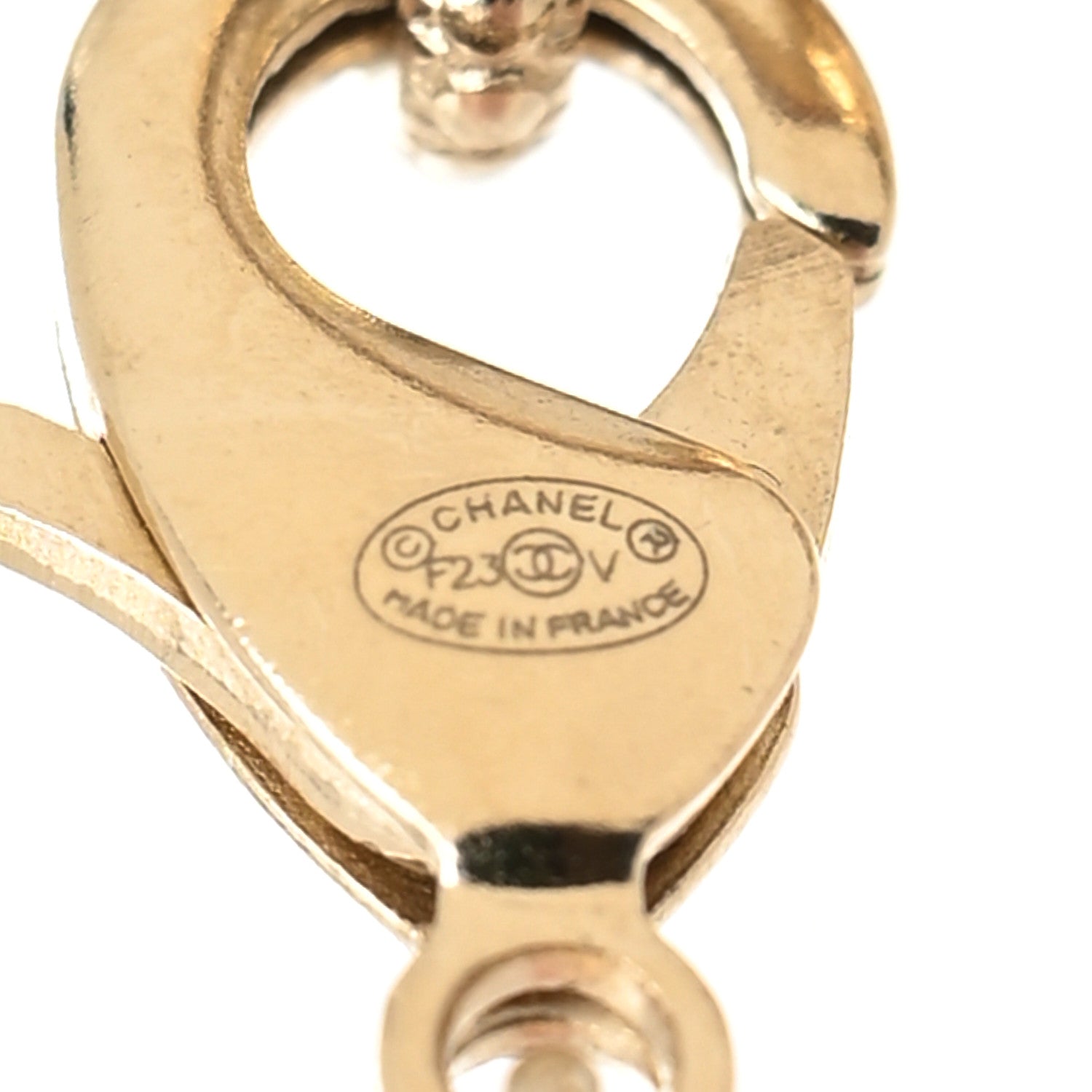 Chanel Pearl CC 100th Anniversary Necklace Light Gold 3 of 3