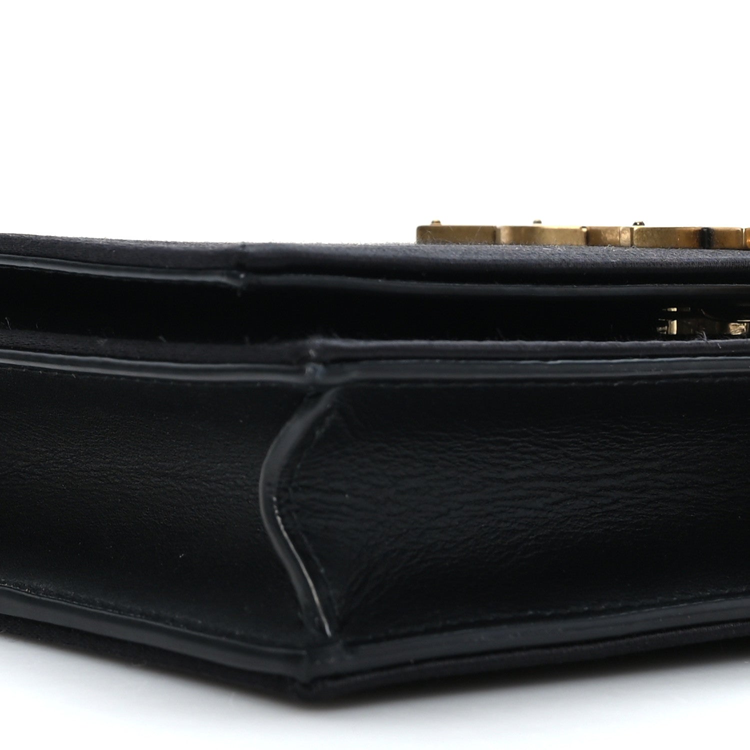 Saint Laurent Satin Monogram Kate Tassel Chain Wallet Black 7 of 8
