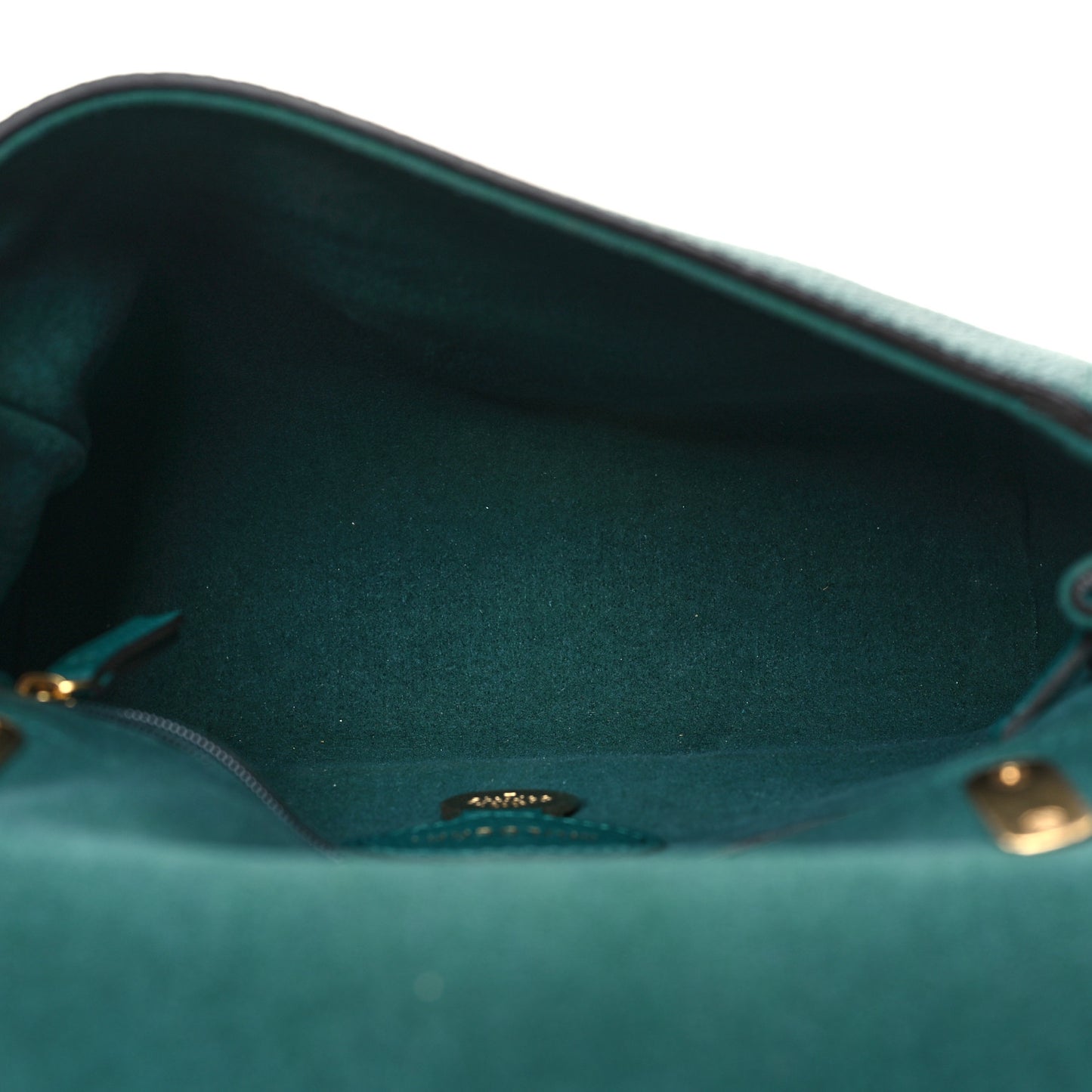 Small Classic Grain Calfskin Small Lily Flap Ocean Green