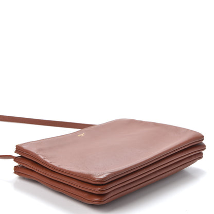 Celine Lambskin Large Trio Crossbody Bag Brick 3 of 8