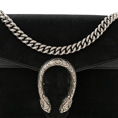 Gucci Suede Small Dionysus Shoulder Bag Black 8 of 11