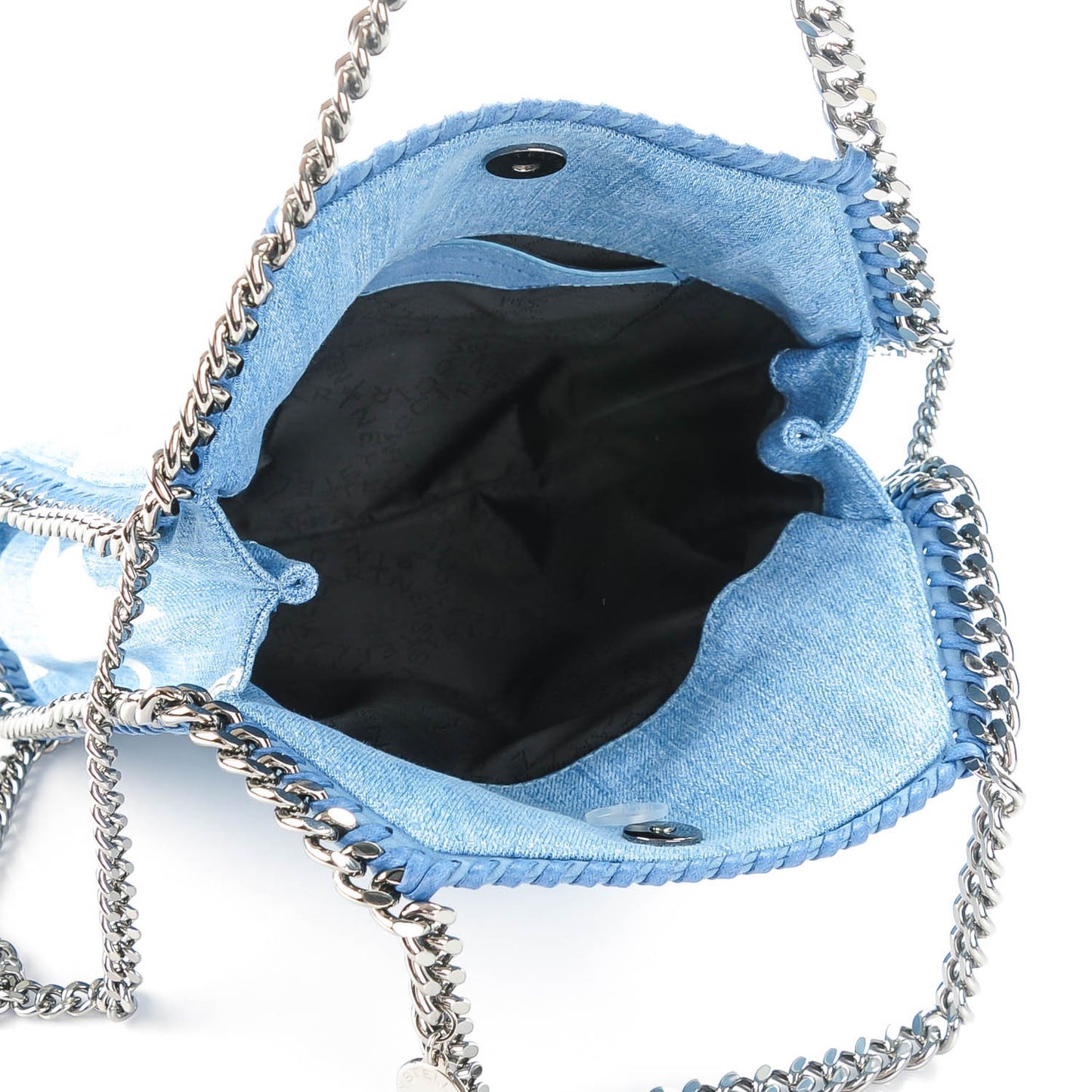 Denim Mini Star Falabella Tote Blue