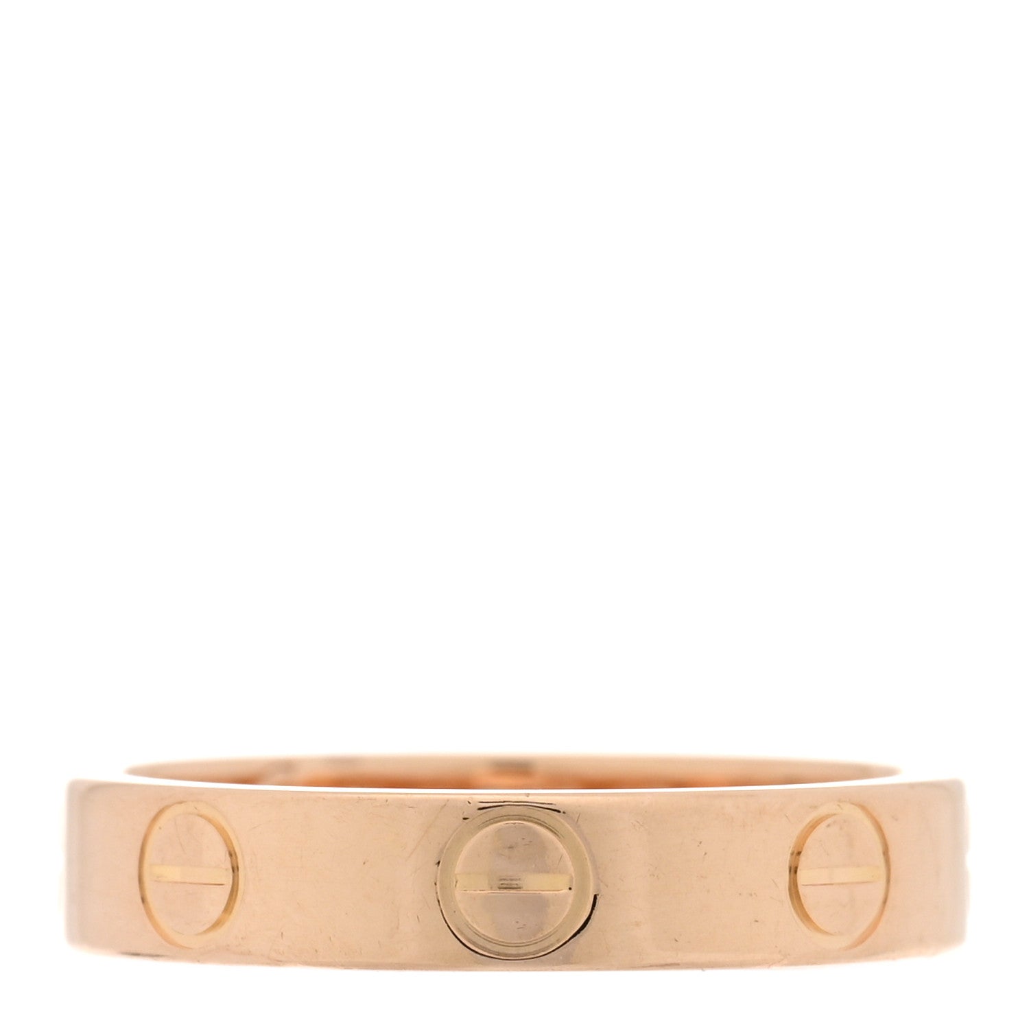 Cartier 18K Pink Gold 3.5mm LOVE Wedding Band Ring 48 4.5 1 of 5