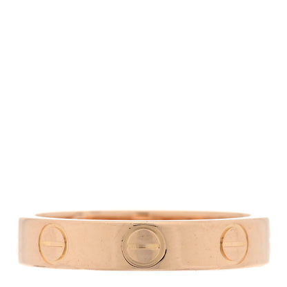 Cartier 18K Pink Gold 3.5mm LOVE Wedding Band Ring 48 4.5 1 of 5