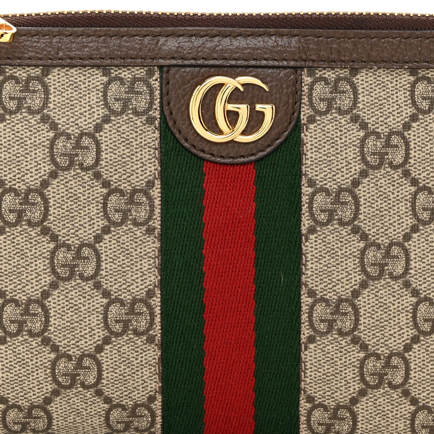 Gucci GG Supreme Monogram Web Ophidia Utility Belt Bag 85 34 Beige Ebony New Acero 8 of 10