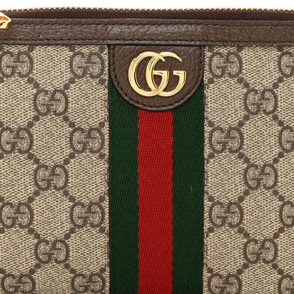 Gucci GG Supreme Monogram Web Ophidia Utility Belt Bag 85 34 Beige Ebony New Acero 8 of 10