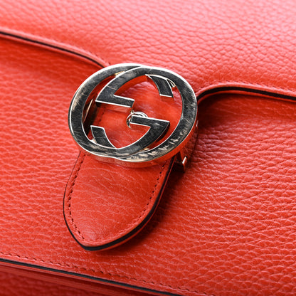 Gucci Dollar Calfskin Interlocking G Shoulder Bag Sun Orange 10 of 10