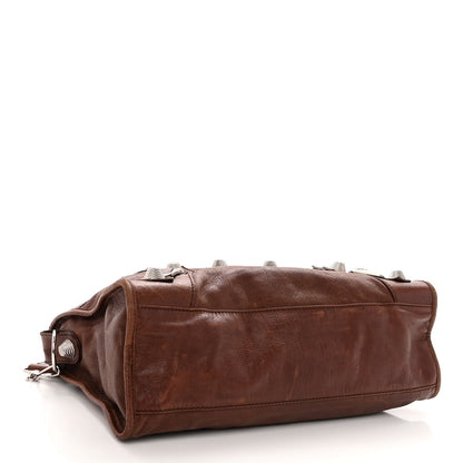 Balenciaga Agneau Giant 21 Silver Hardware City Chataigne 4 of 13