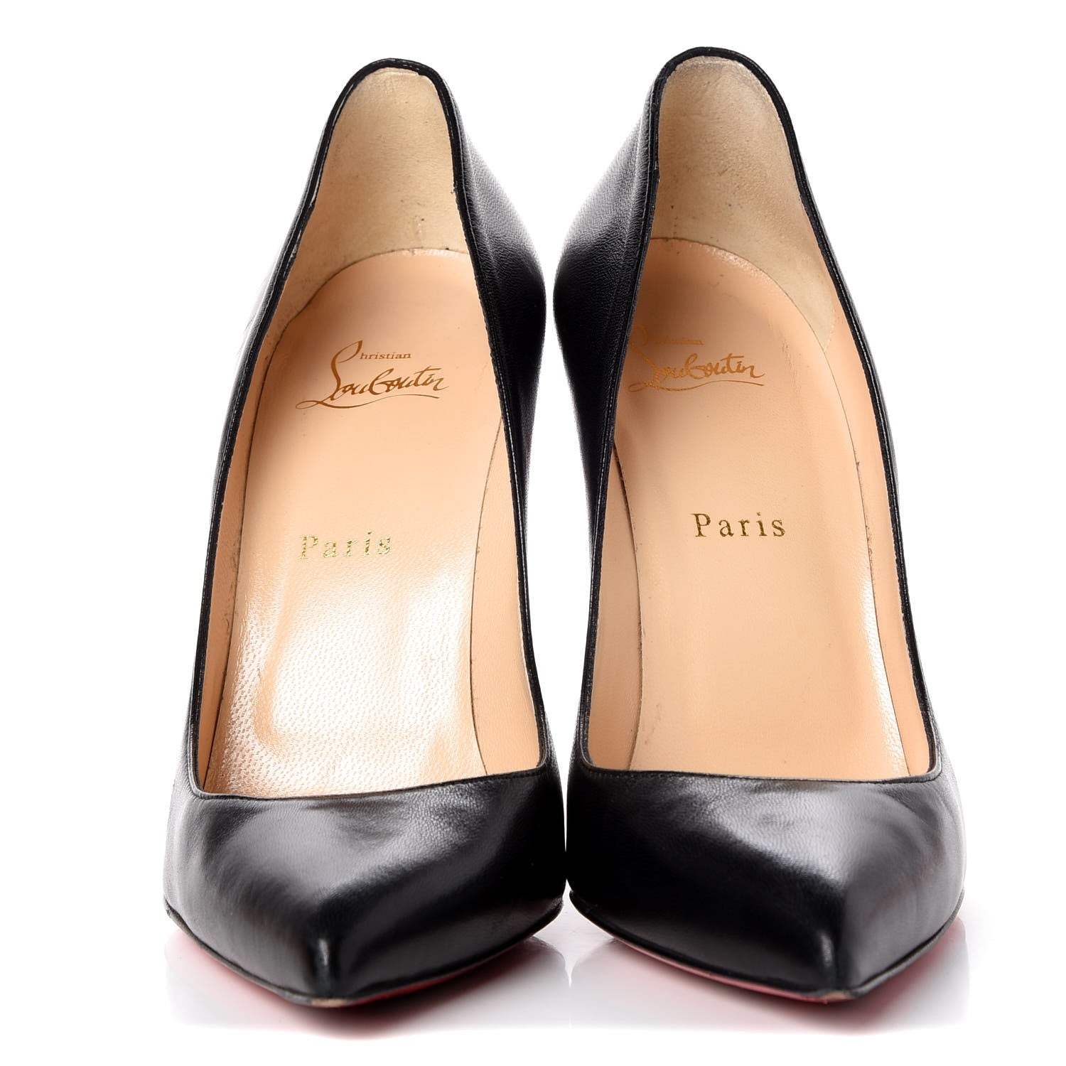 Christian Louboutin Shiny Nappa Pigalle Follies 100 Pumps 39 Black 2 of 15